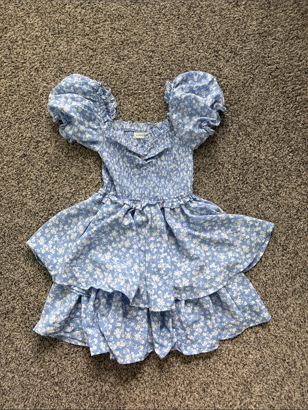 Altar’d State Blue Floral Romper - XS